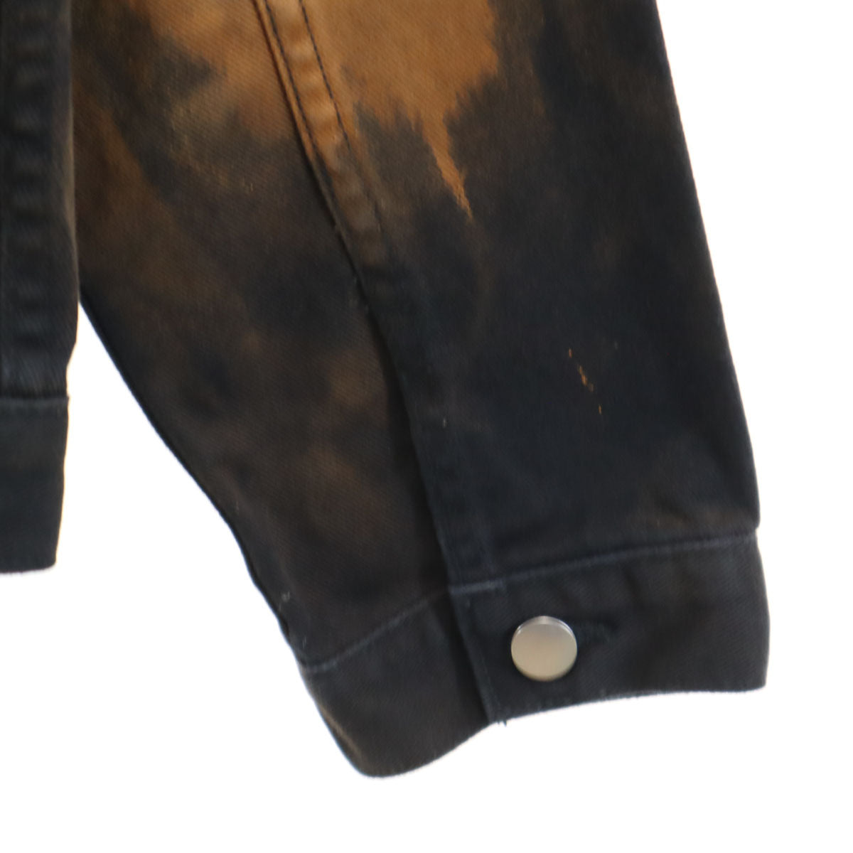 424 フォートゥーフォー ブリーチ加工 トラッカー ジャケット S ブラック メンズ