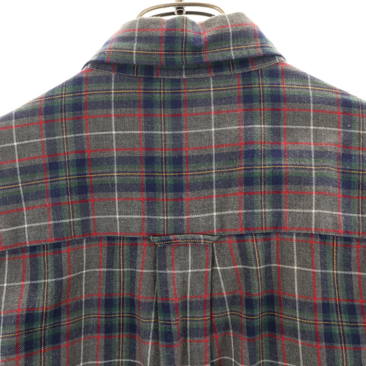 GAP ギャップ 90s オールド チェック柄 半袖 ボタンダウンシャツ L グレー系 メンズ