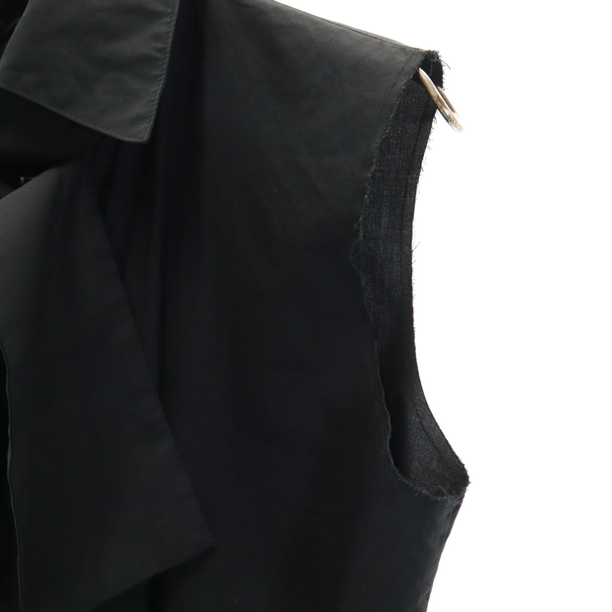 Yohji Yamamoto ヨウジヤマモト 日本製 ノースリーブ シャツ 2 ブラック レディース