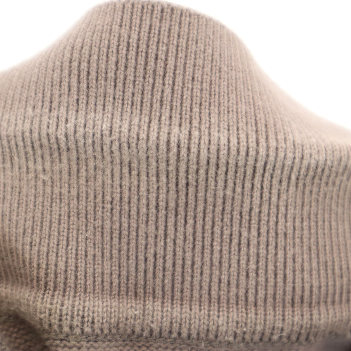 crepuscule クレプスキュール 日本製 5分袖 ハーフジップ ニット ポロシャツ 3 ブラウン メンズ