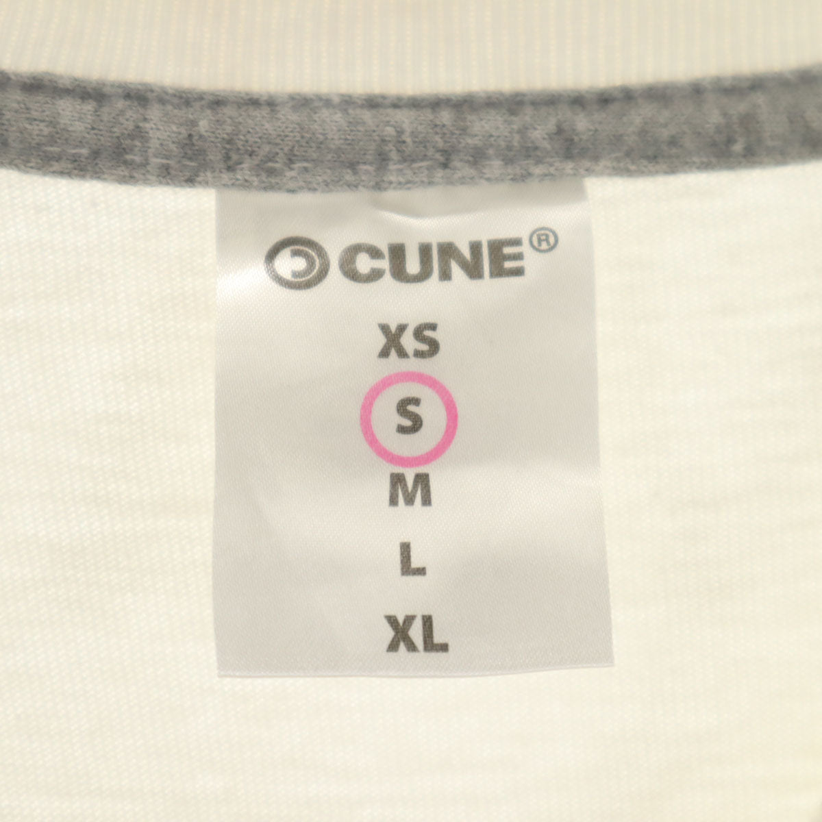 CUNE キューン プリント 半袖 Tシャツ S 白 うさぎ メンズ