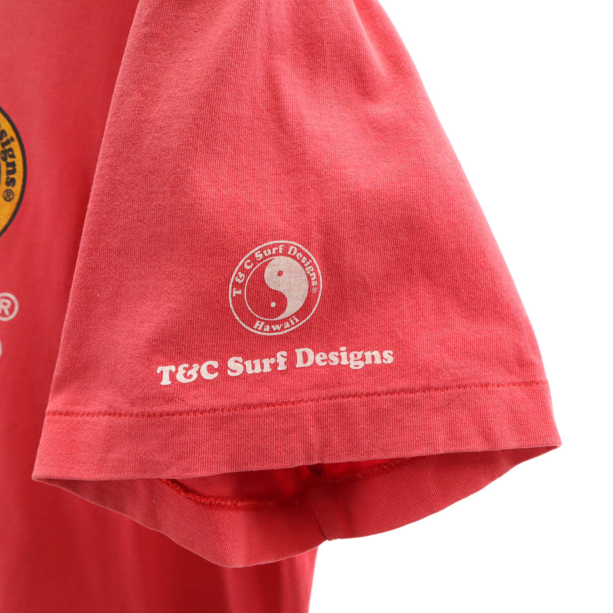 Town&Country タウンアンドカントリー プリント 半袖 Tシャツ L 赤 メンズ