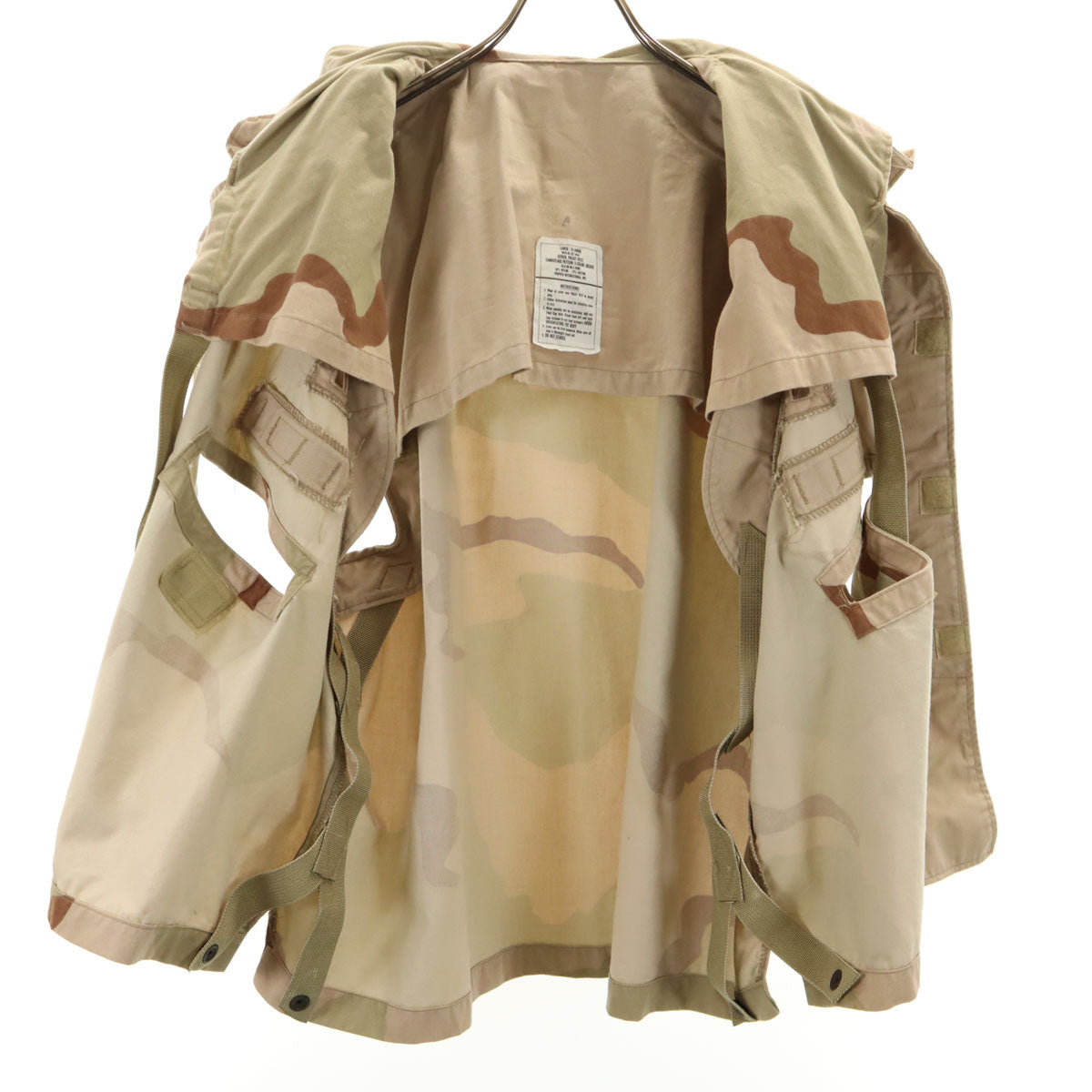 US ARMY アメリカ軍 90s DLA オールド カモフラ柄 ベスト L/XL カーキ系 PROPPER INTERNATIONAL 迷彩 レディース