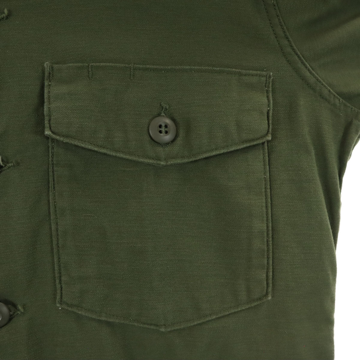 US ARMY アメリカ軍 60s ヴィンテージ DSA ユーティリティー 長袖 ミリタリーシャツ カーキ メンズ