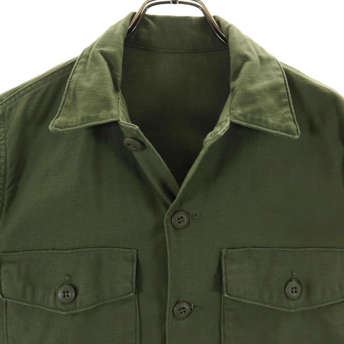 US ARMY アメリカ軍 60s ヴィンテージ DSA ユーティリティー 長袖 ミリタリーシャツ カーキ メンズ