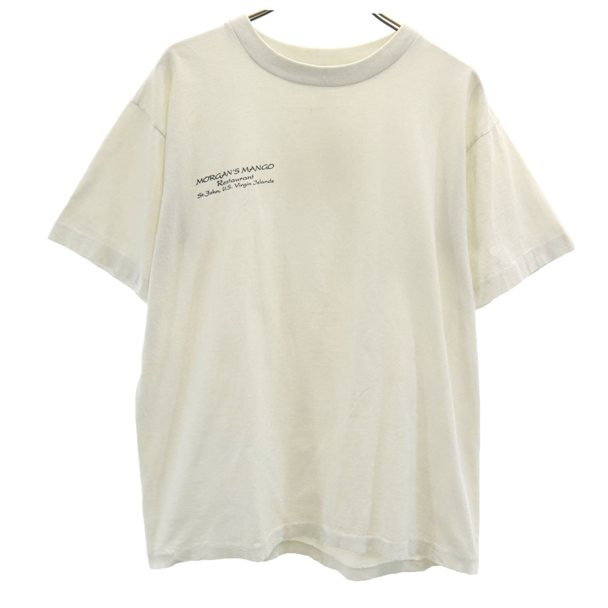 HARD LAVA 90s オールド バック トカゲ プリント 半袖 Tシャツ M ホワイト 爬虫類 メンズ