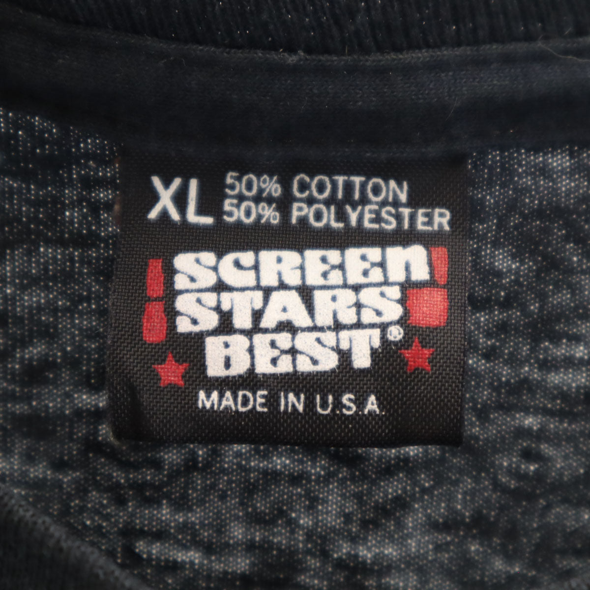 SCREEN STARS BEST スクリーンスターズベスト 90s USA製 オールド NASHVILLE 半袖 Tシャツ XL 濃紺 シングルステッチ メンズ
