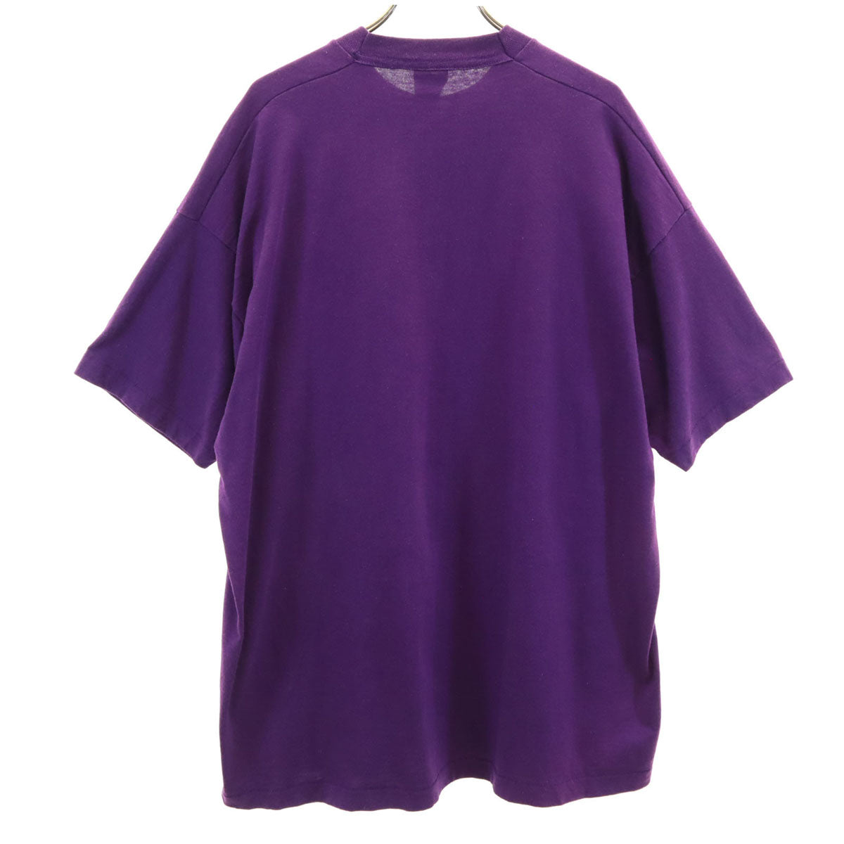 FRUIT OF THE LOOM BEST フルーツオブザルーム ベスト 90s USA製 オールド メッセージ プリント 半袖 Tシャツ XXL パープル シングルステッチ ビッグサイズ メンズ