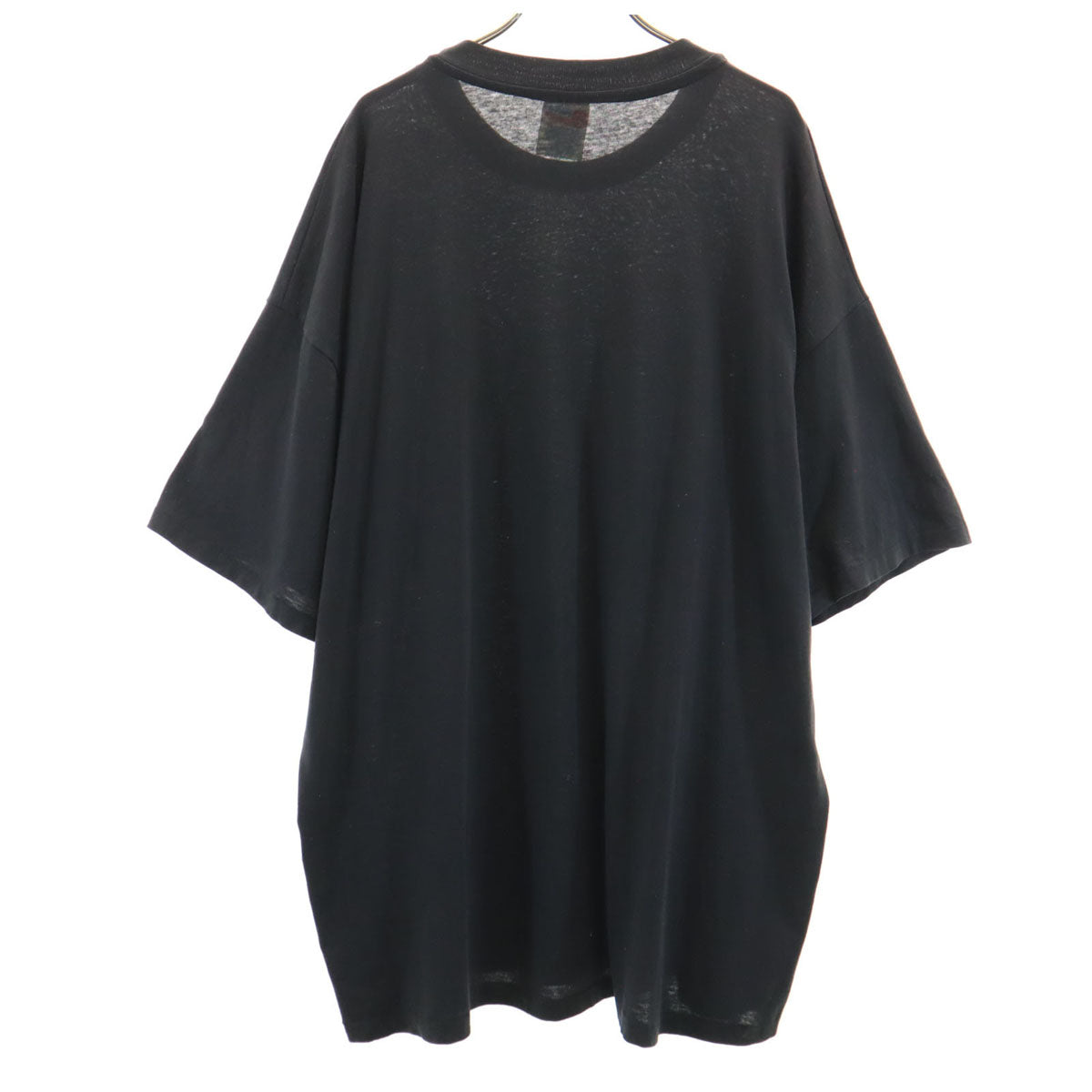 Hanes ヘインズ 90s オールド USA製 アニマル柄 半袖 Tシャツ XXL ブラック シングルステッチ ビッグサイズ メンズ