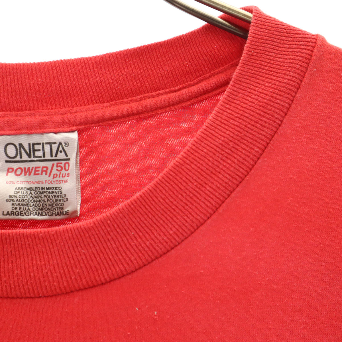 ONEITA オニータ 90s オールド CALNEVA 半袖 Tシャツ L レッド シングルステッチ メンズ