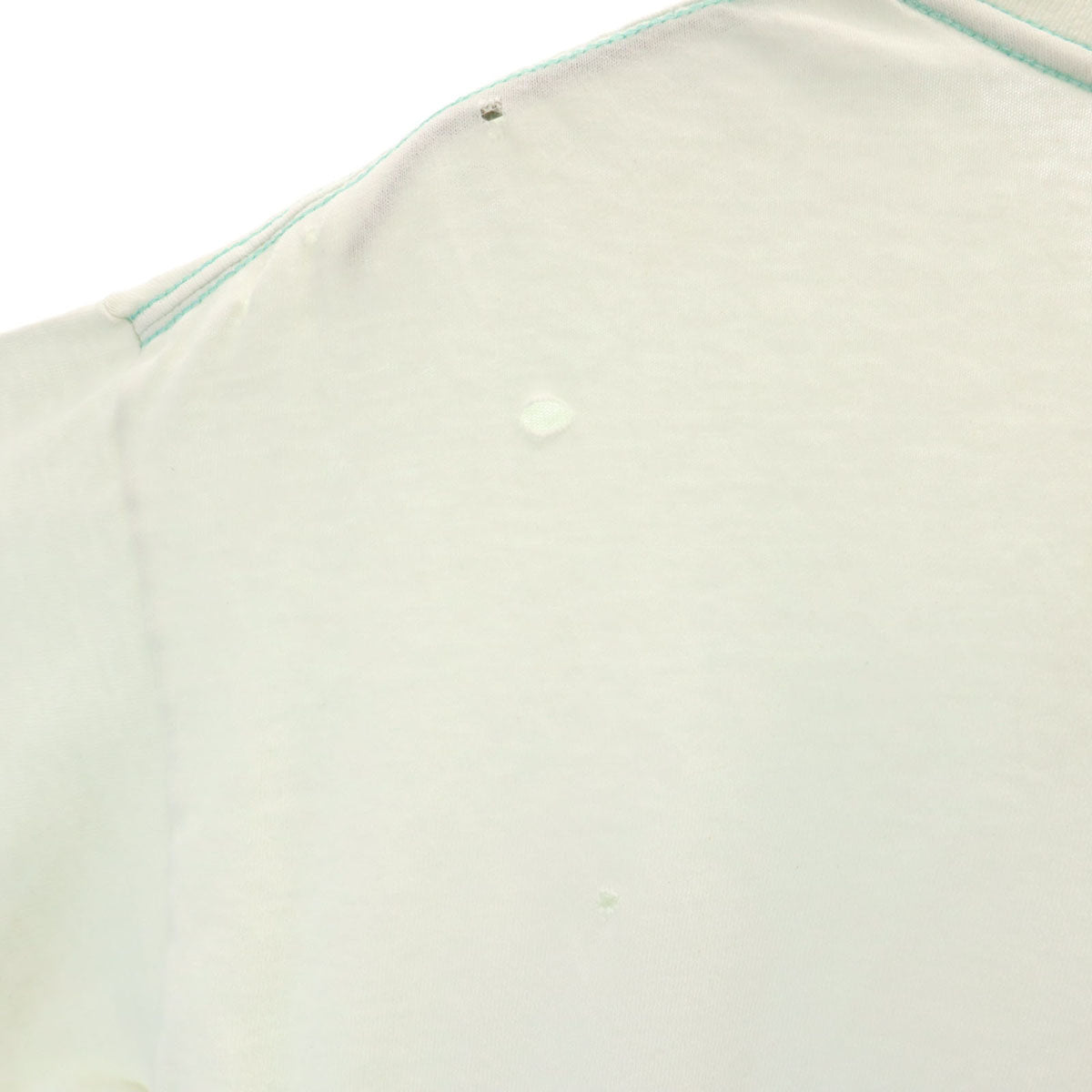 HABITAT ハビタット 90s USA製 オールド オオカミ 半袖 Tシャツ M グリーンホワイト系 シングルステッチ アニマル柄 メンズ