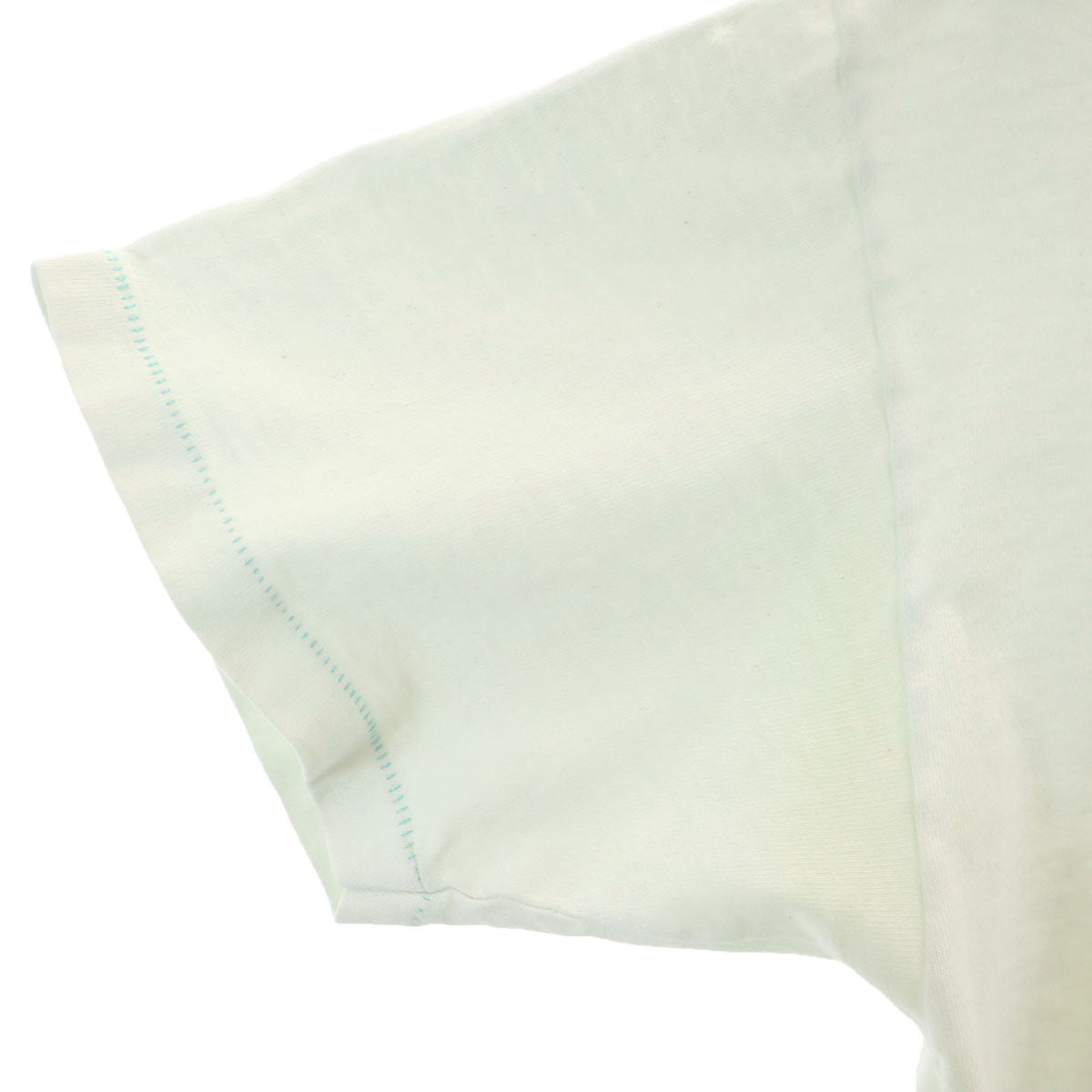 HABITAT ハビタット 90s USA製 オールド オオカミ 半袖 Tシャツ M グリーンホワイト系 シングルステッチ アニマル柄 メンズ