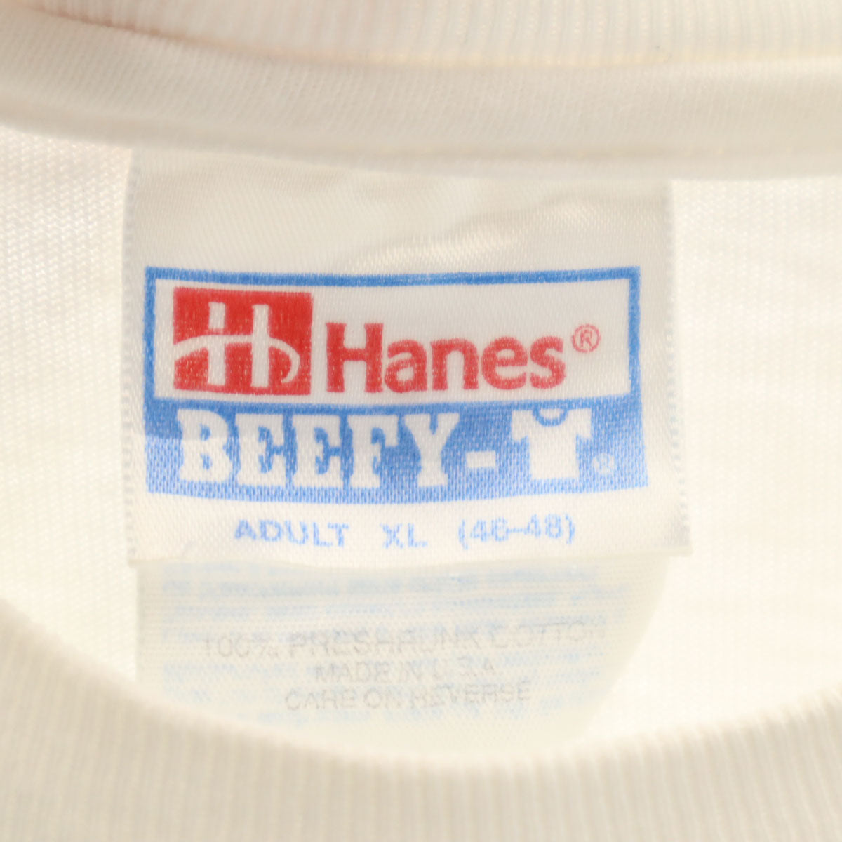 Hanes ヘインズ 90s USA製 オールド ドッグ 犬柄 半袖 Tシャツ XL ホワイト BEEFY-T メンズ
