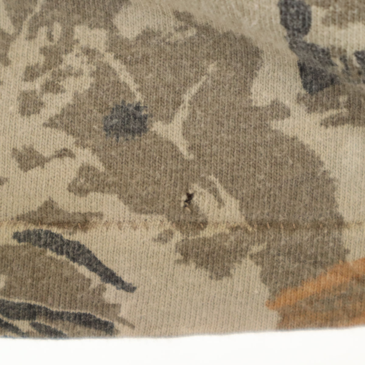 RED HEAD レッドヘッド 90s USA製 オールド リアルツリー柄 長袖 モックタートルネック Tシャツ L ブラウン ロンT メンズ