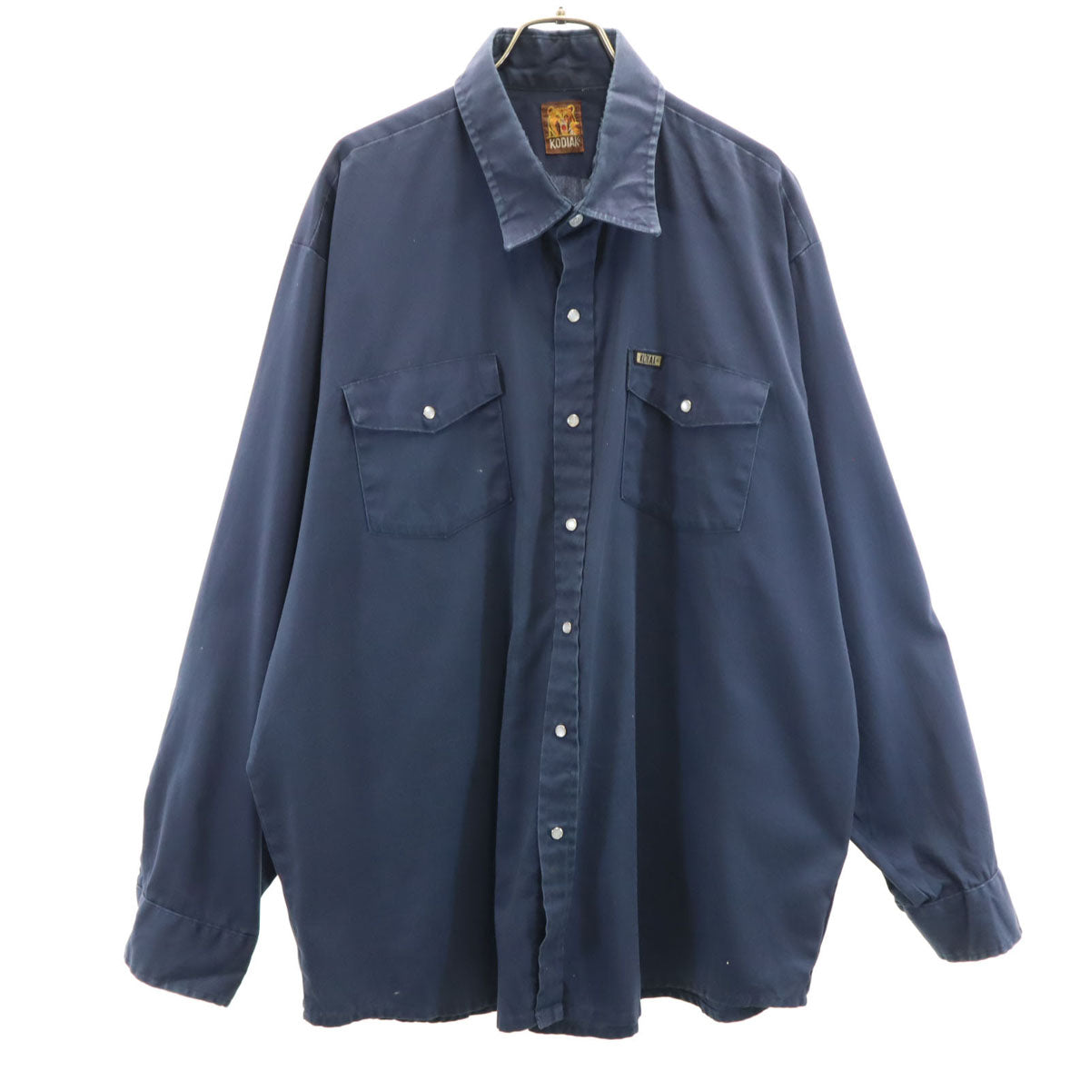 KODIAK コディアック 70s ヴィンテージ 長袖 ワークシャツ ネイビー メンズ