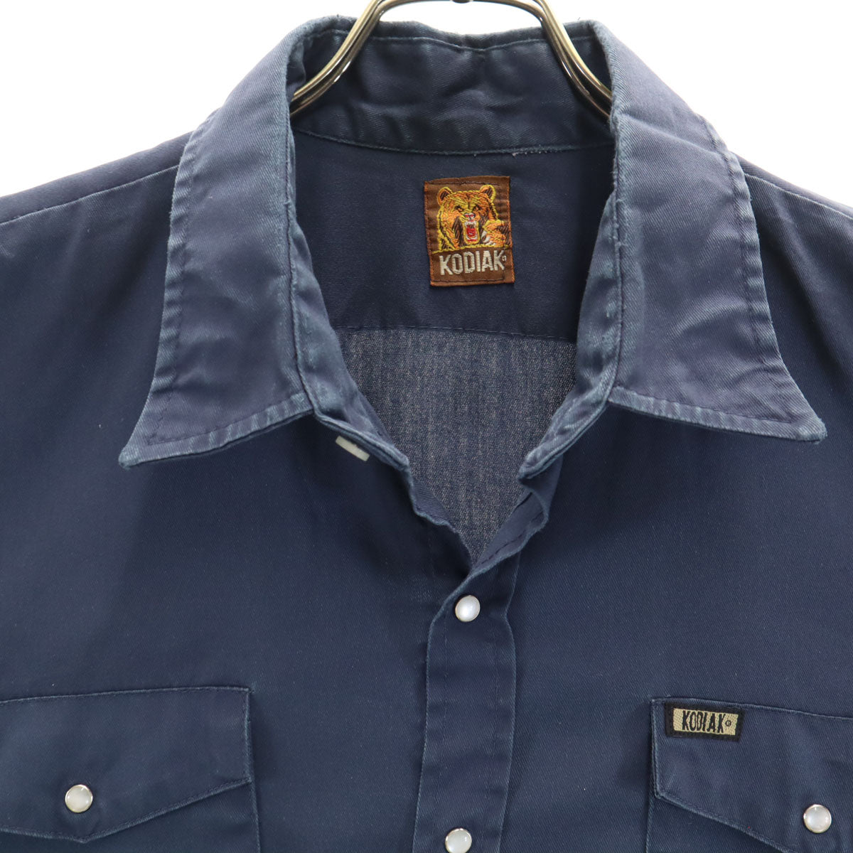 KODIAK コディアック 70s ヴィンテージ 長袖 ワークシャツ ネイビー メンズ