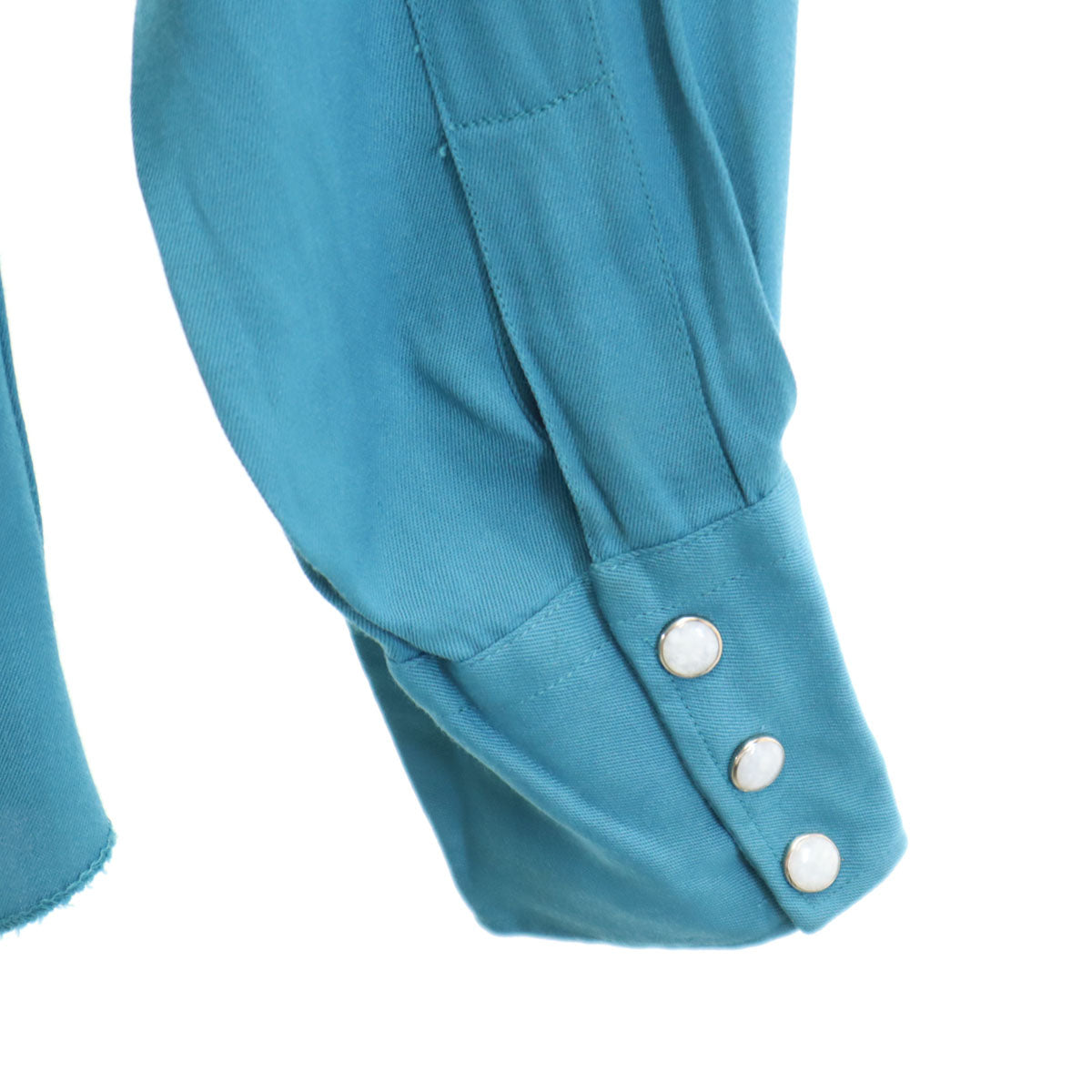 MILLER ミラー 50s ヴィンテージ 長袖 シャツ S 青緑 メンズ