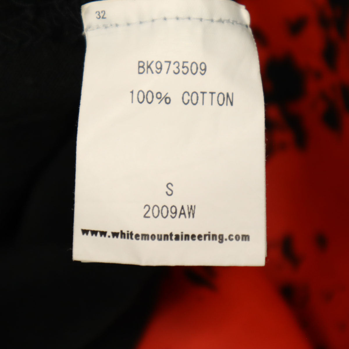 WHITE MOUNTAINEERING ホワイトマウンテニアリング 2009AW 日本製 半袖 Tシャツ S ブラック メンズ