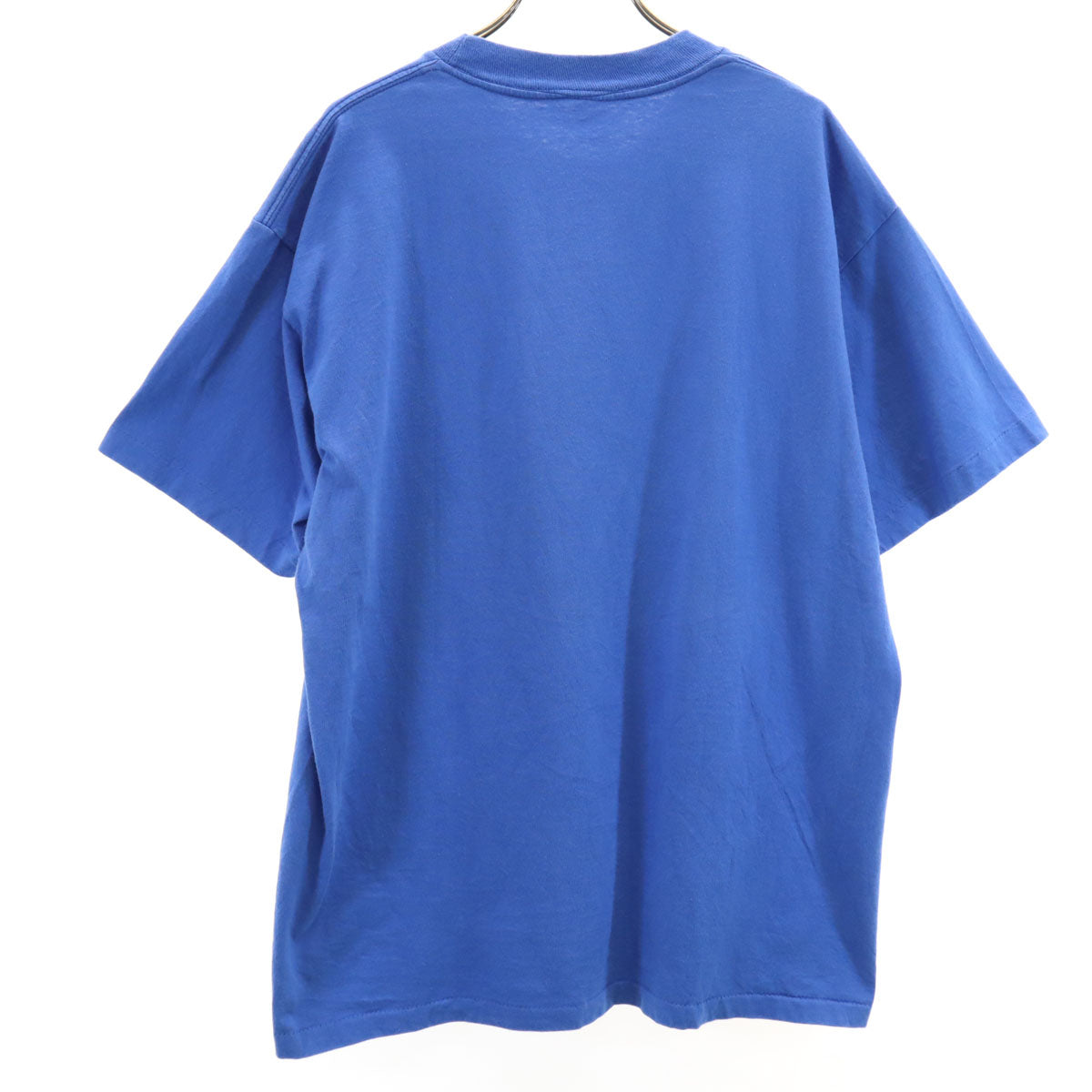 OLD オールド 90s プリント 半袖 Tシャツ ブルー シングルステッチ メンズ