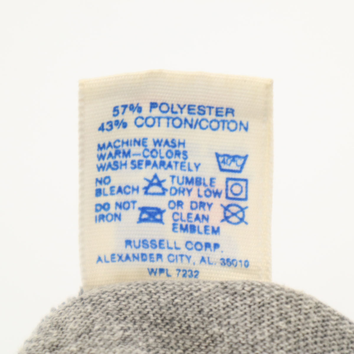 RUSSELL ATHLETIC ラッセルアスレチック 90s USA製 オールド プリント 半袖 Tシャツ XL グレー メンズ