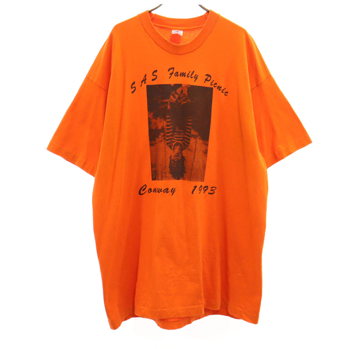 FRUIT OF THE LOOM フルーツオブザルーム 90s オールド USA製 半袖 Tシャツ XXL オレンジ シングルステッチ メンズ