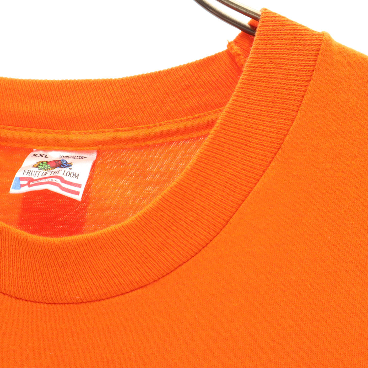 FRUIT OF THE LOOM フルーツオブザルーム 90s オールド USA製 半袖 Tシャツ XXL オレンジ シングルステッチ メンズ