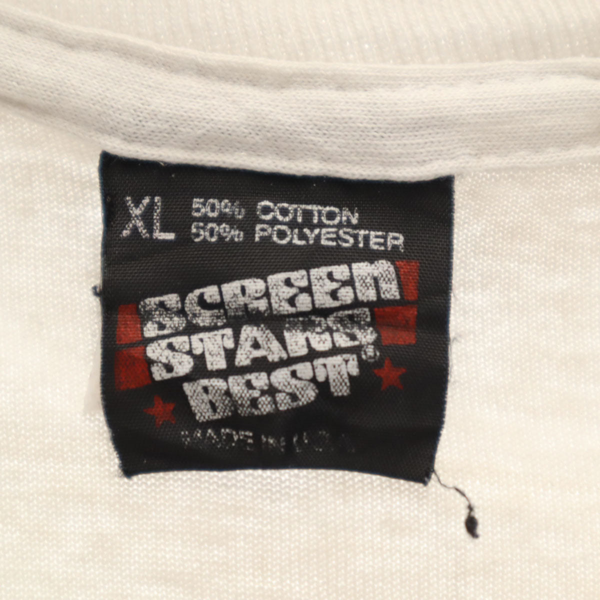 SCREEN STARS スクリーンスターズ 90s USA製 オールド 半袖 Tシャツ XL ホワイト シングルステッチ メンズ