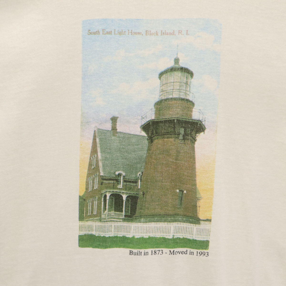 FRUIT OF THE LOOM フルーツオブザルーム 90s USA製 オールド 灯台 半袖 Tシャツ XL ホワイト シングルステッチ メンズ