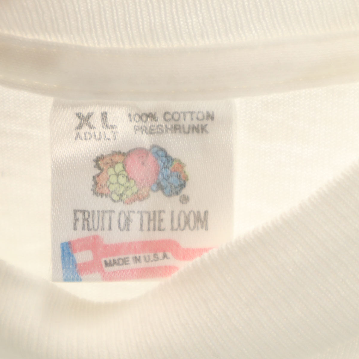 FRUIT OF THE LOOM フルーツオブザルーム 90s USA製 オールド 灯台 半袖 Tシャツ XL ホワイト シングルステッチ メンズ