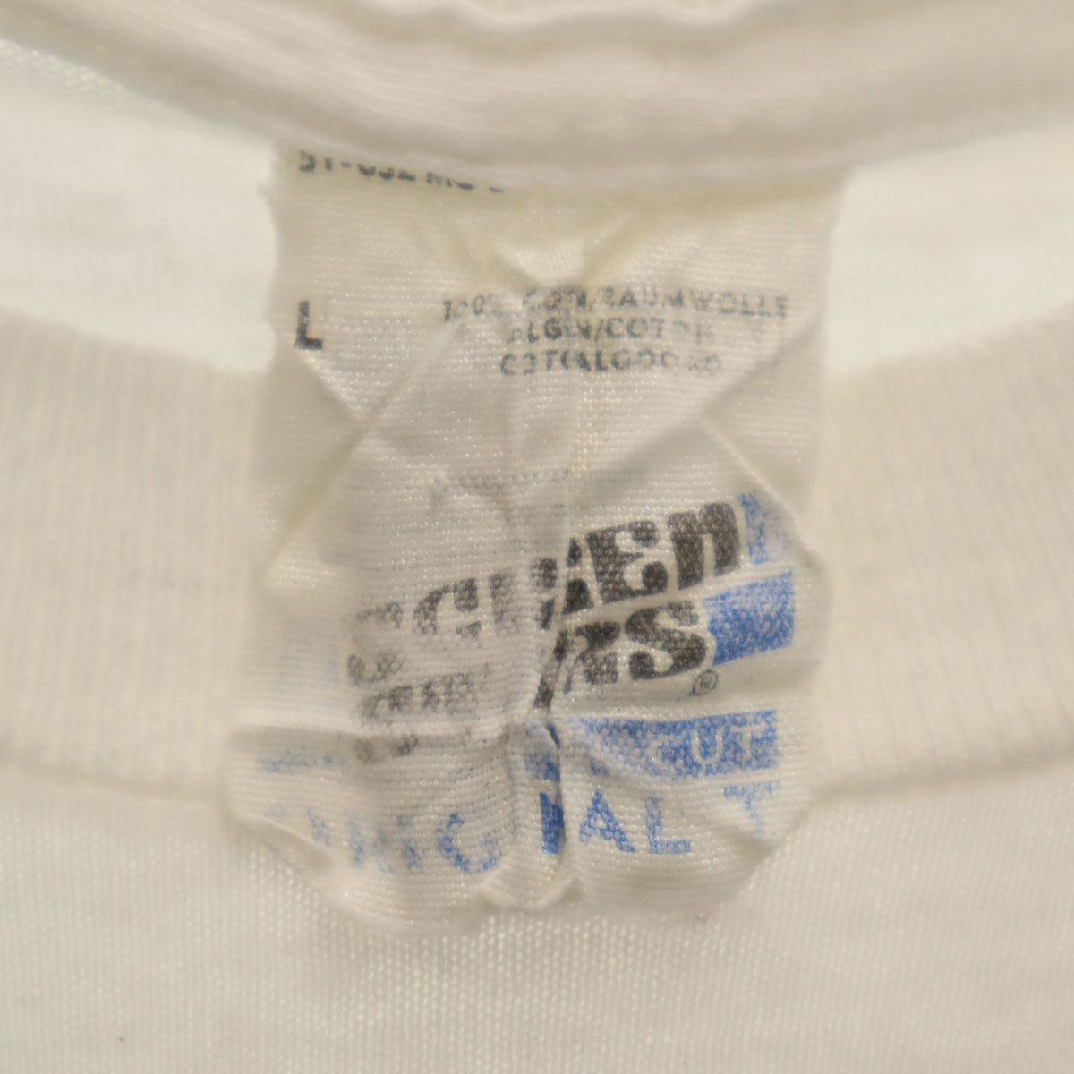 SCREEN STARS スクリーンスターズ 90s オールド ARTEVI 半袖 Tシャツ L ホワイト シングルステッチ メンズ