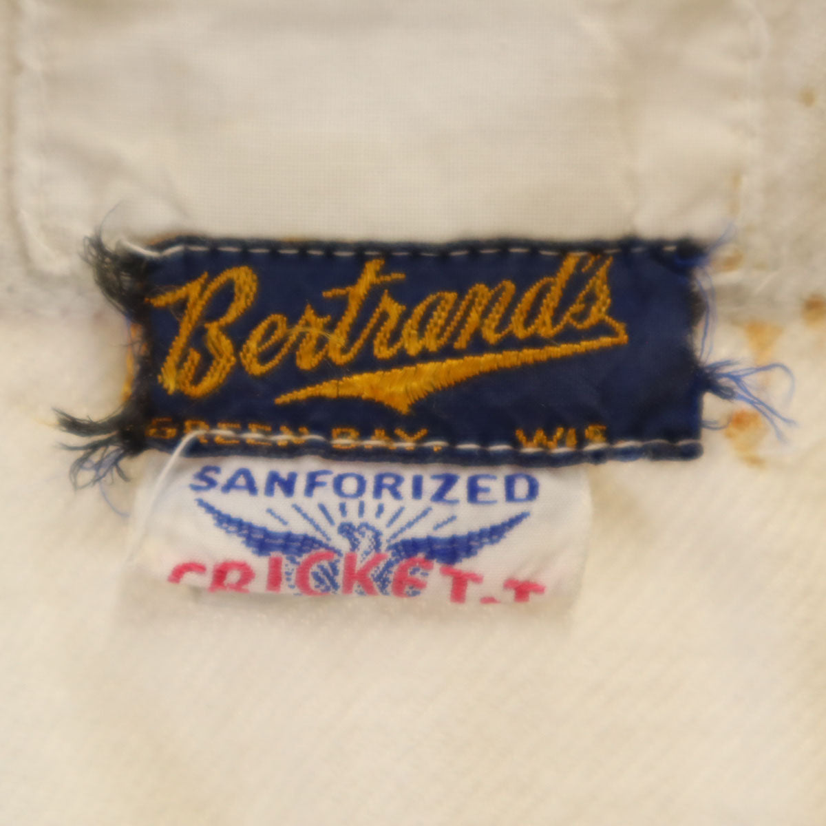 Bertrand’s 40s 50s ヴィンテージ 半袖 クリケット シャツ アイボリー メンズ