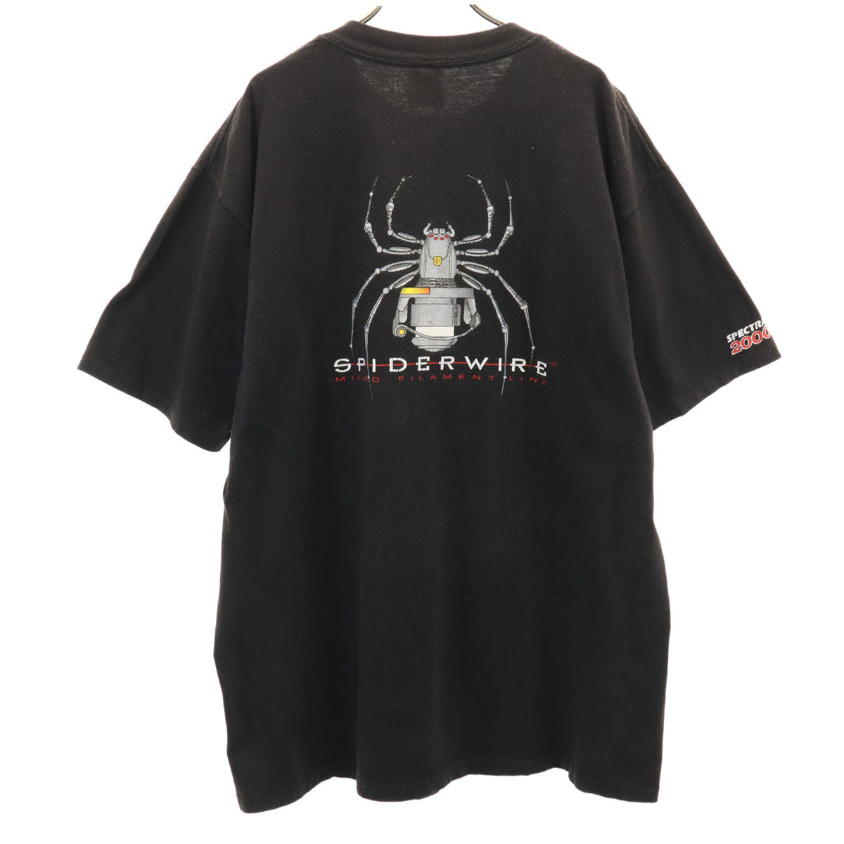 ONEITA オニータ 90s USA製 オールド バック スパイダープリント 半袖 Tシャツ XL ブラック POWER-T メンズ