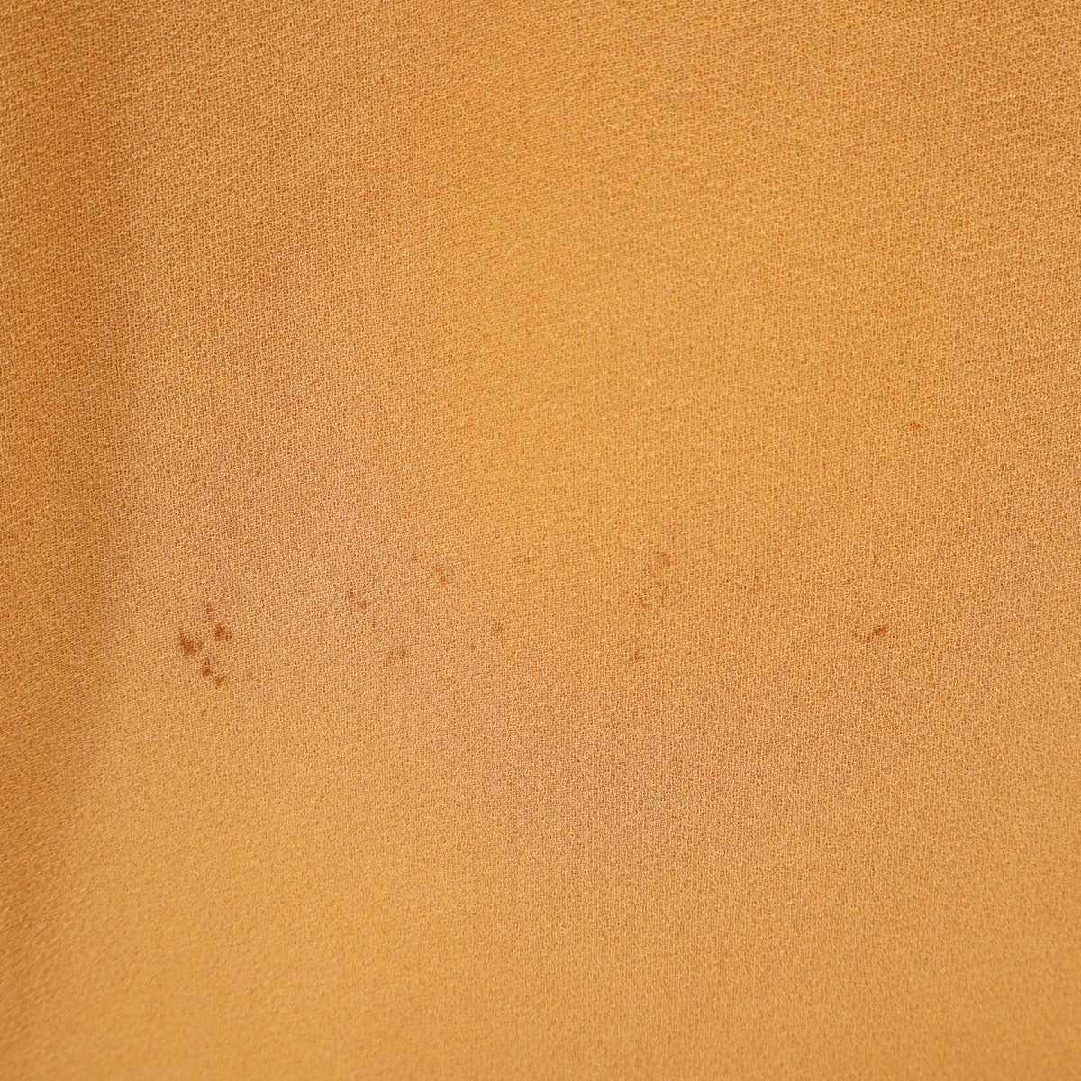 HERMES エルメス 90s フランス製 シルク オールド 半袖 シャツ 42 オレンジブラウン レディース