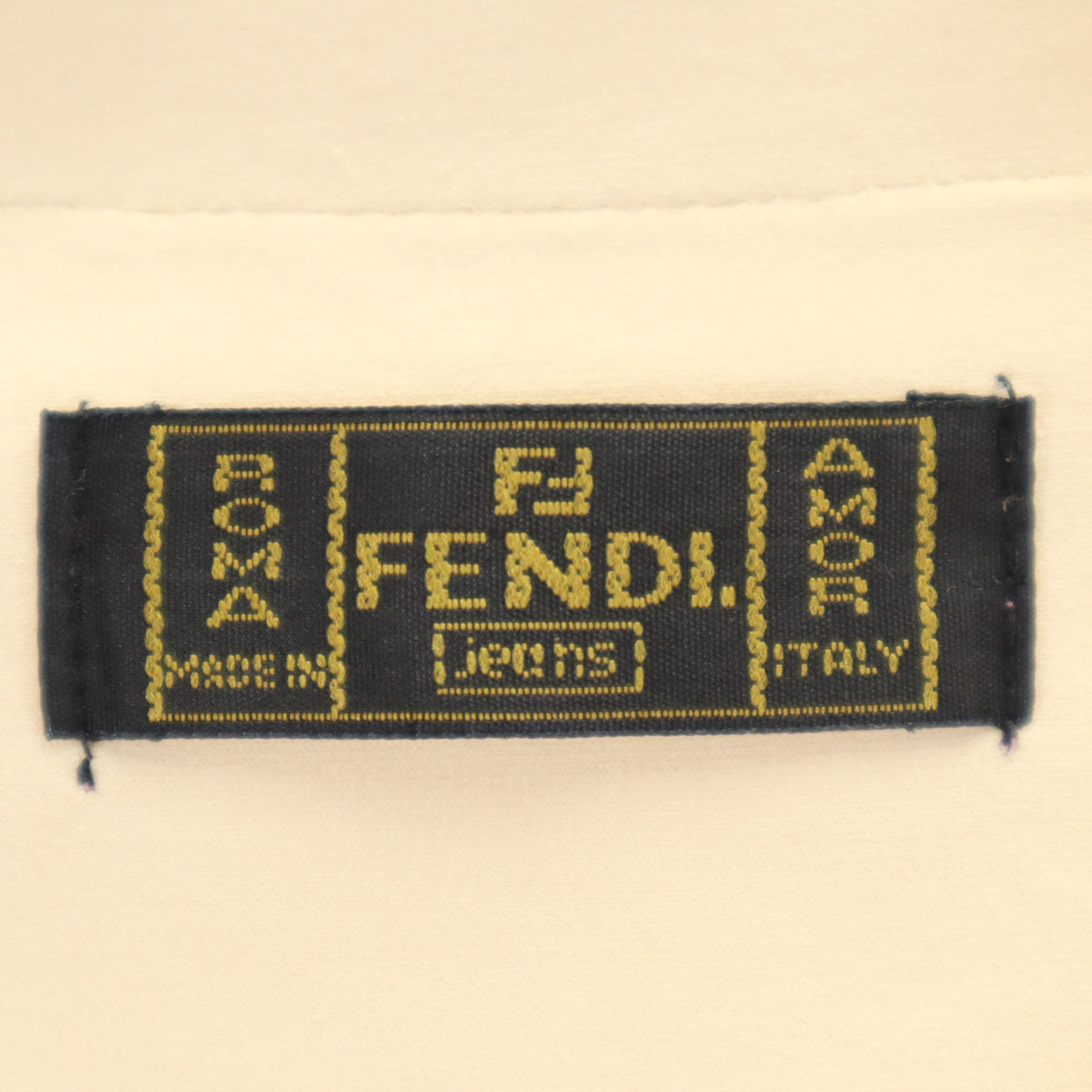 FENDI JEANS フェンディ ジーンズ イタリア製 半袖 カットソー ベージュ レディース
