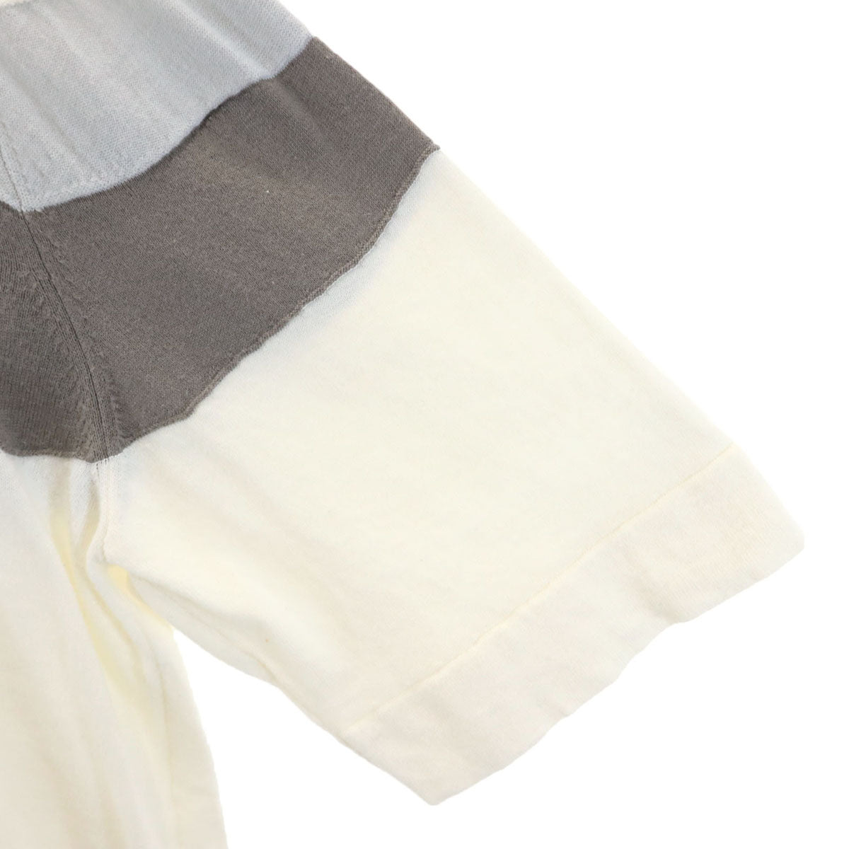 HERMES エルメス イタリア製 カシミヤブレンド 半袖 Tシャツ L アイボリー メンズ