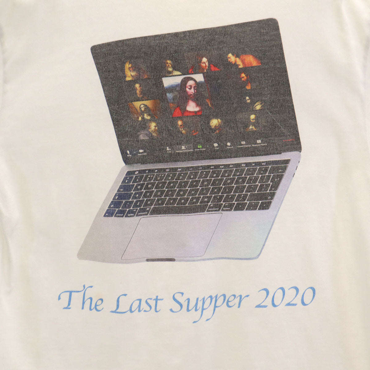 FR2 エフアールツー プリント 半袖 Tシャツ M 白 モナリザ メンズ