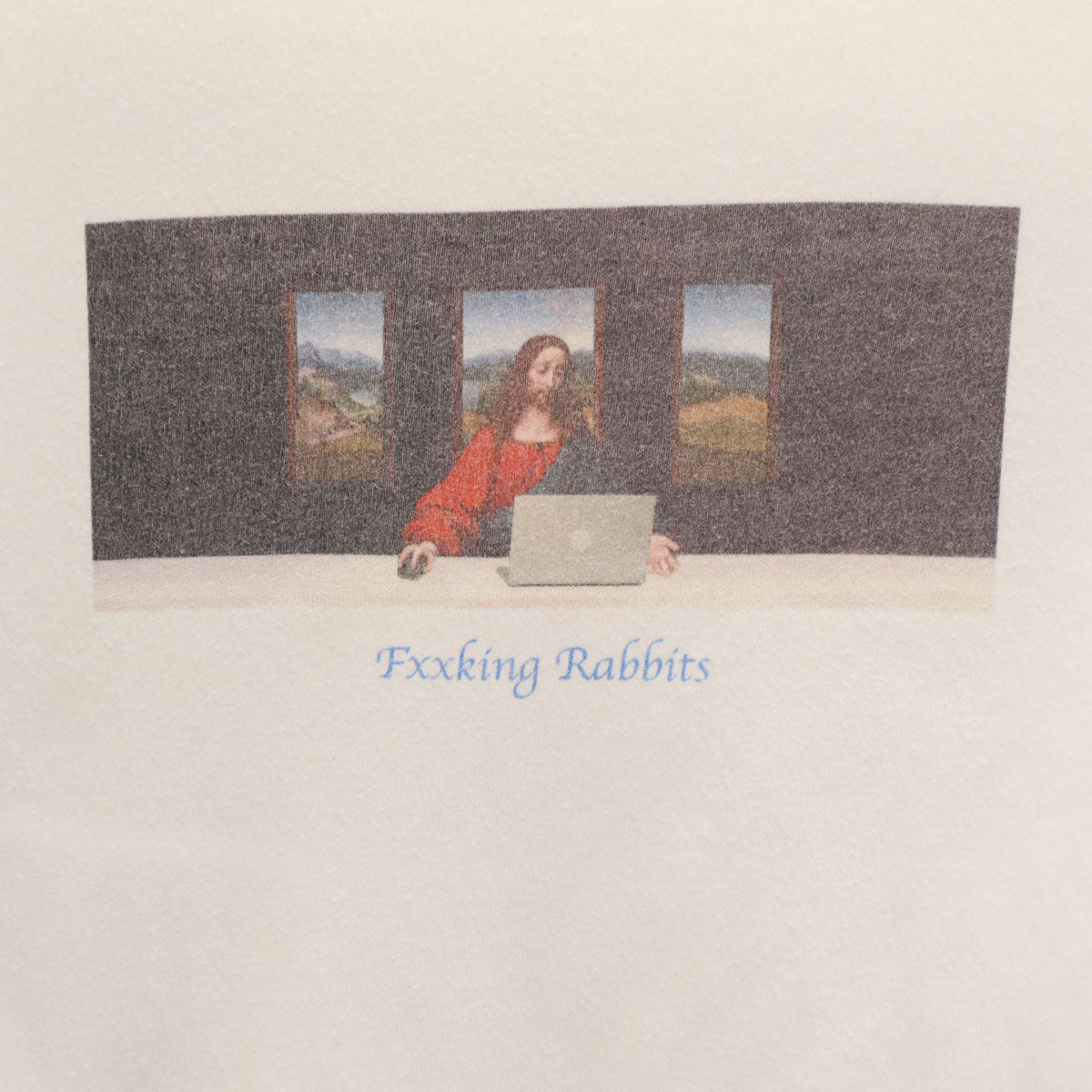 FR2 エフアールツー プリント 半袖 Tシャツ M 白 モナリザ メンズ