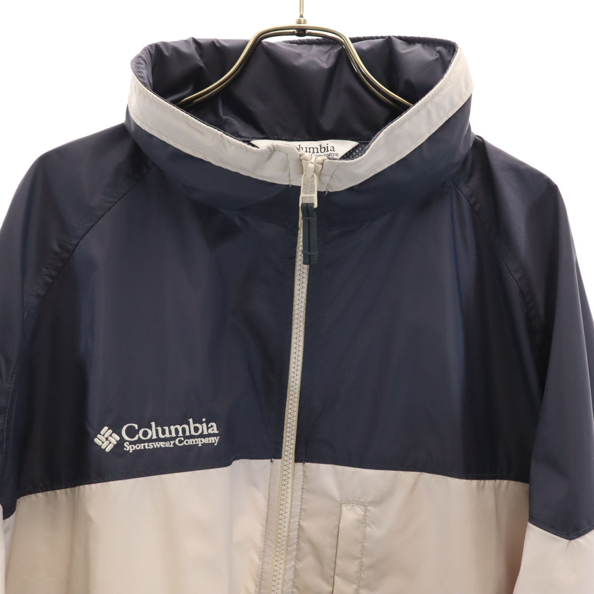 Columbia コロンビア バイカラー ナイロンジャケット L ネイビー×グレー アウトドア メンズ