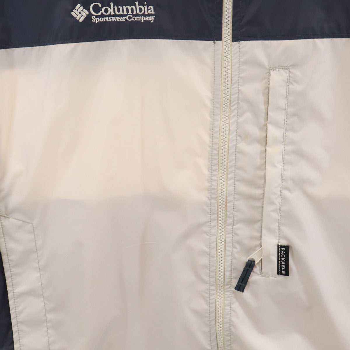 Columbia コロンビア バイカラー ナイロンジャケット L ネイビー×グレー アウトドア メンズ