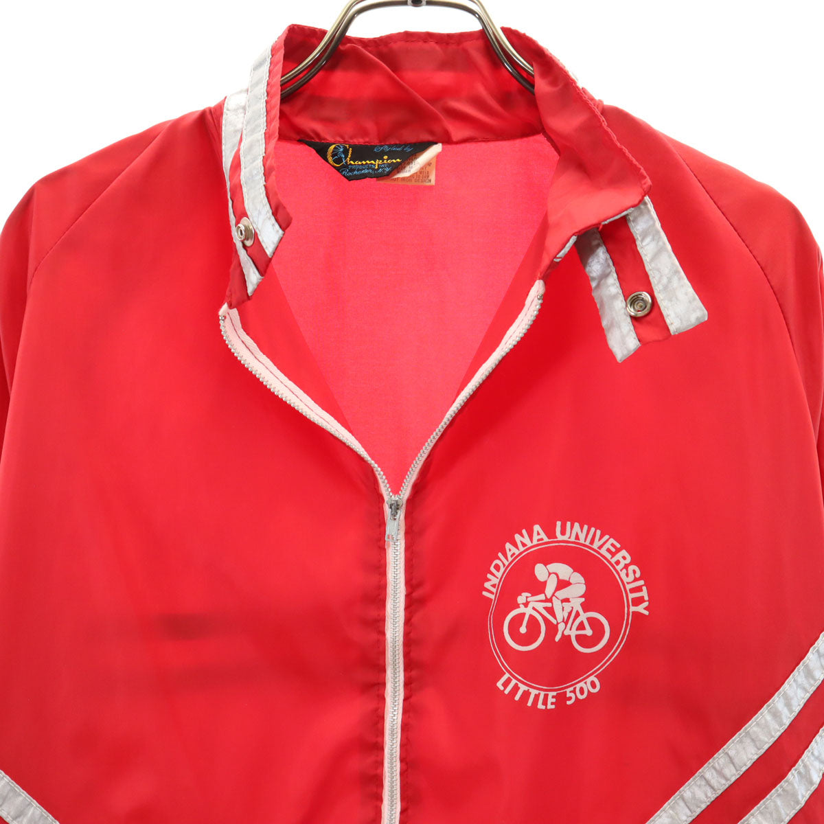 Champion チャンピオン 70s ランタグ ヴィンテージ INDIANA UNIVERSITY LITTLE 500 ナイロンジャケット M レッド メンズ