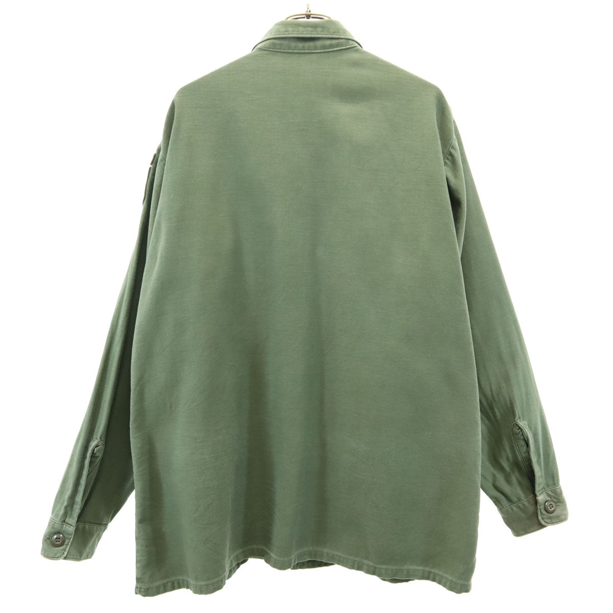 US ARMY アメリカ軍 70s ヴィンテージ DSA 長袖 ミリタリーシャツ 16 1/2 K34 カーキ メンズ