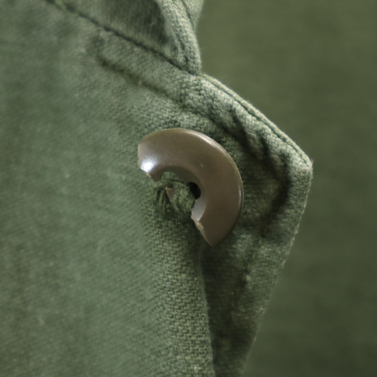 US ARMY アメリカ軍 70s ヴィンテージ DSA 長袖 ミリタリーシャツ 16 1/2 K34 カーキ メンズ