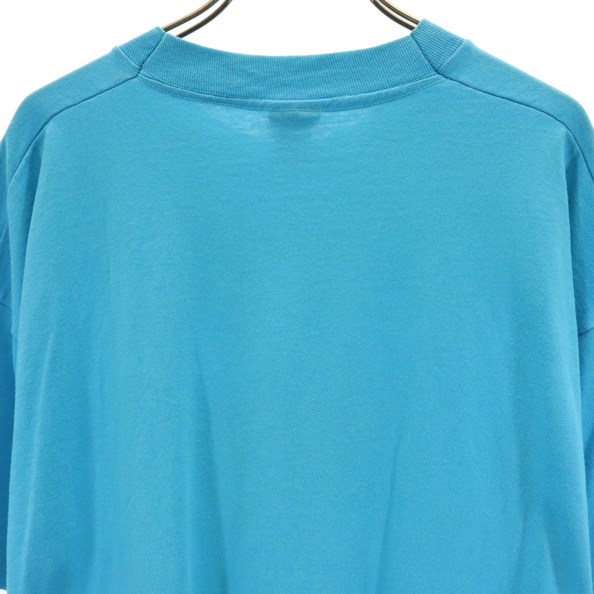 FRUIT OF THE LOOM BEST フルーツオブザルーム ベスト 90s USA製 オールド オレゴン・トレイル 150周年記念 半袖 Tシャツ XL 水色 シングルステッチ アニマル柄 牛 メンズ