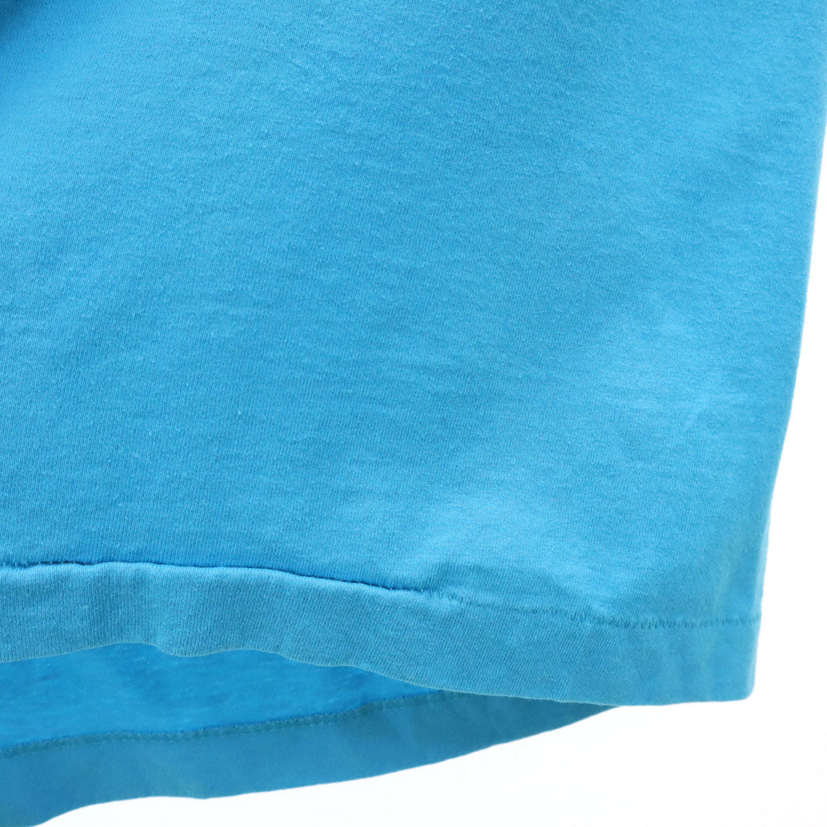 FRUIT OF THE LOOM BEST フルーツオブザルーム ベスト 90s USA製 オールド オレゴン・トレイル 150周年記念 半袖 Tシャツ XL 水色 シングルステッチ アニマル柄 牛 メンズ