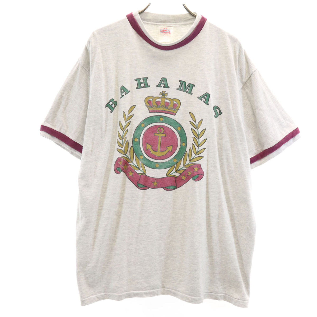 Magic Tee's 90s オールド BAHAMAS 半袖 Tシャツ XL グレー メンズ