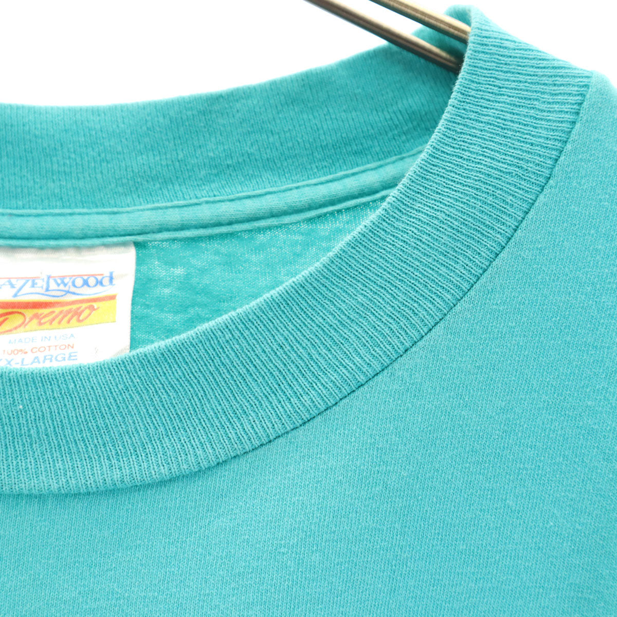 HAZELWOOD 90s USA製 オールド アリゾナ 半袖 Tシャツ XXL エメラルドグリーン シングルステッチ ビッグサイズ メンズ