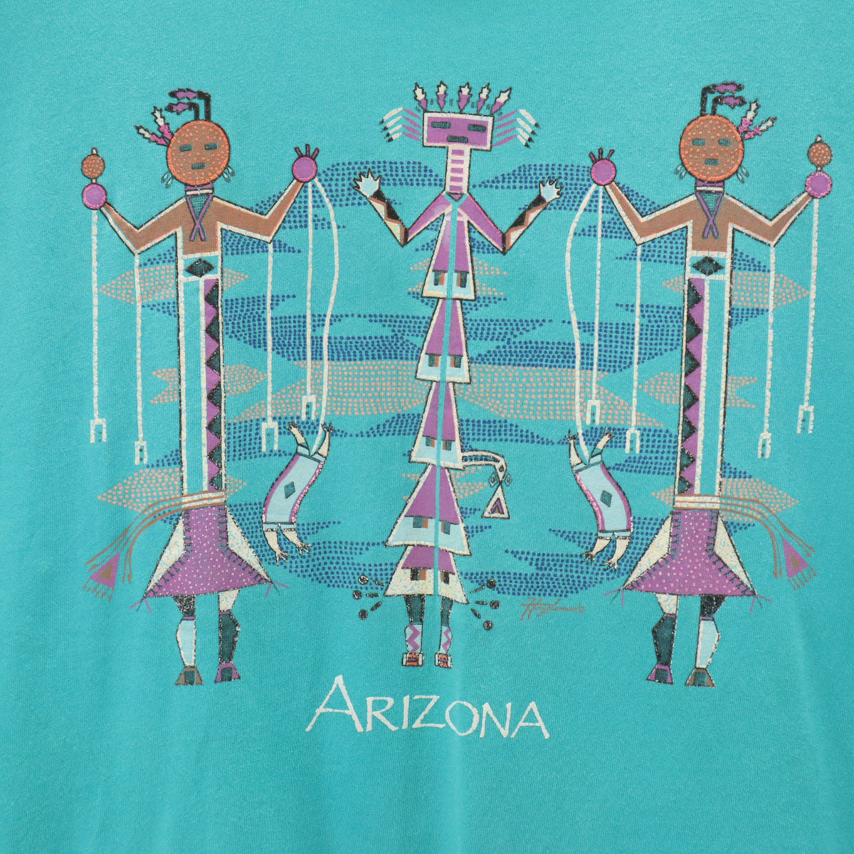 HAZELWOOD 90s USA製 オールド アリゾナ 半袖 Tシャツ XXL エメラルドグリーン シングルステッチ ビッグサイズ メンズ