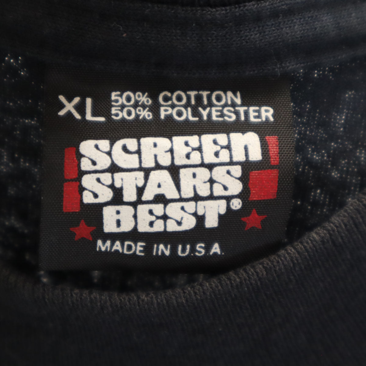 SCREEN STARS BEST スクリーンスターズベスト 90s USA製 オールド アニマル柄 半袖 Tシャツ XL ブラック系 シングルステッチ メンズ