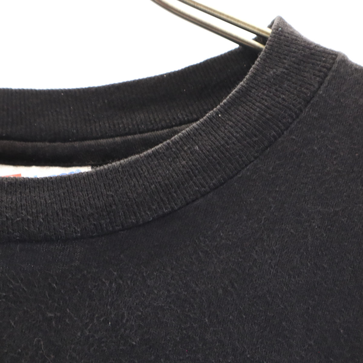 Hanes ヘインズ 90s USA製 オールド バックスカル 半袖 Tシャツ XL ブラック シングルステッチ BEEFY-T ポケT メンズ