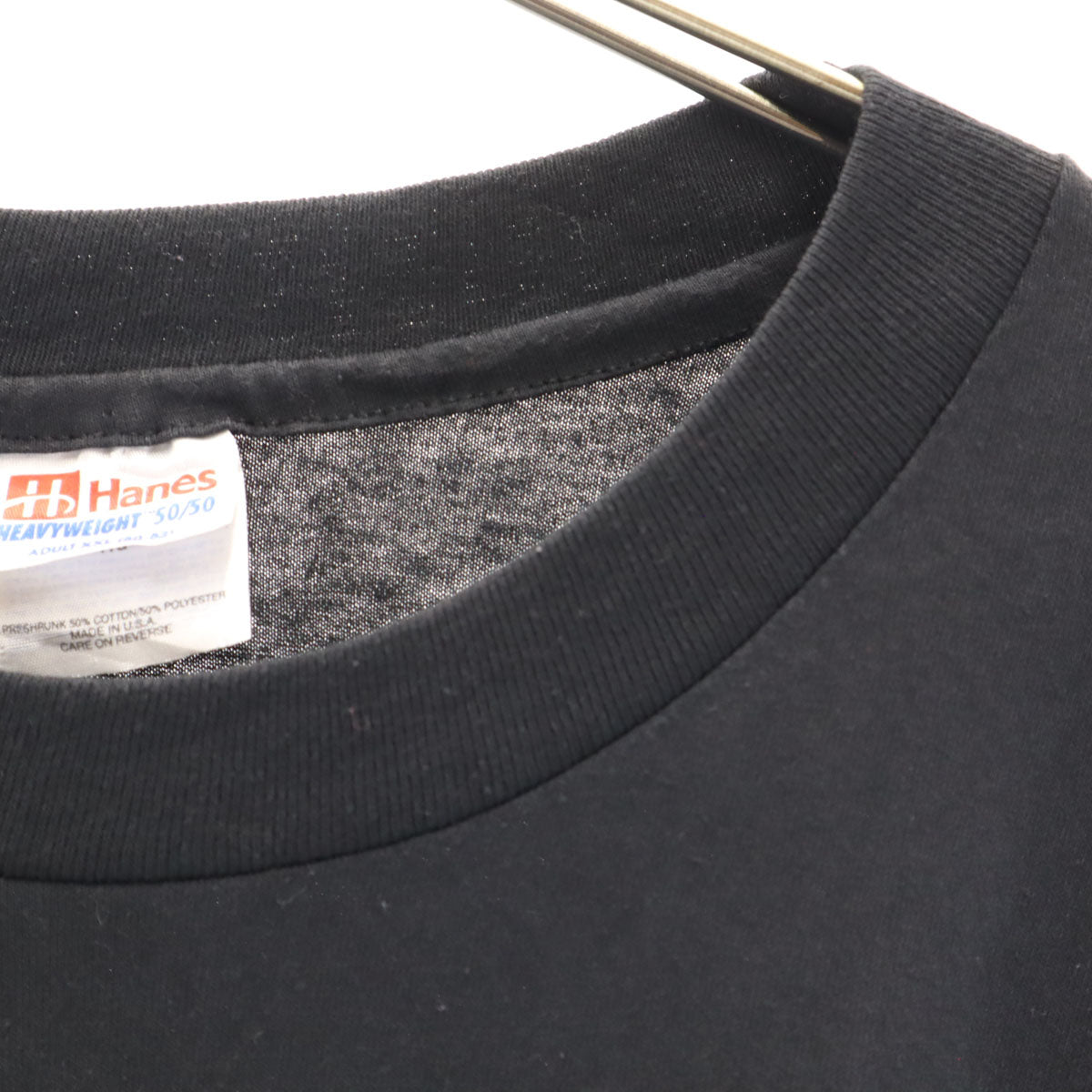 Hanes ヘインズ 90s USA製 オールド フットボール COATESVILLE RED RAIDERS 半袖 Tシャツ XXL ブラック シングルステッチ ビッグサイズ メンズ